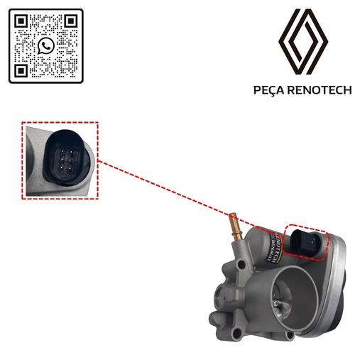 RN 452016-NX 8200452016 CORPO DE BORBOLETA MOT 1.0 16V D4D CL2LOGSAN FLEX IMP 2